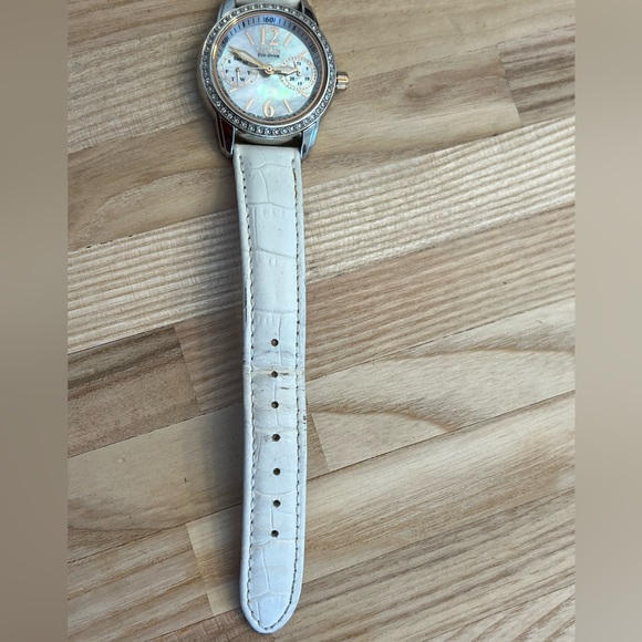 Citizen Eco-Drive Ladies Watch Crystals Pearl Dial Stainless and Rose Gold Dial - Picture 8 of 14